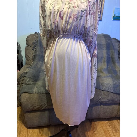 Kate & Lily Floral Maxi Dress Tiered 14W Cottage Prairy Core Romantic Chiffon - Picture 5 of 8